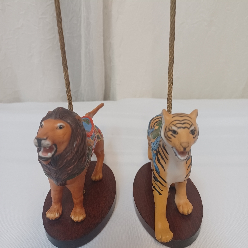 Vintage 1988 Tiger and Lion Figurine Set - Picture 15 of 16
